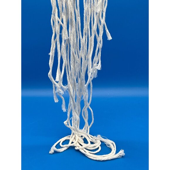 Crescent Moons Dream Catcher By Henna Shoppe - White Macrame Wall Hanging With S - Picture 5 of 7